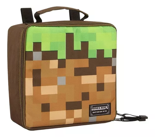 Minecraft - Lonchera para niños y niñas, bolsa de almuerzo suave con  aislamiento para niños, color verde