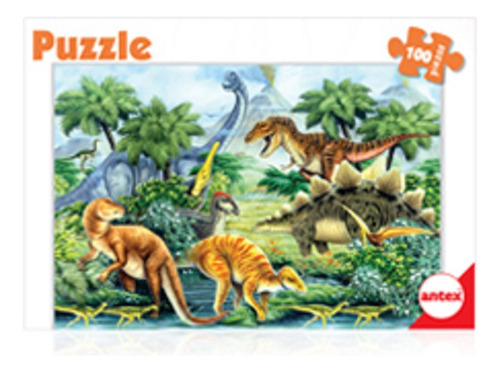 Puzzle X 100 Piezas Dinosaurios - Antex Art. 3034