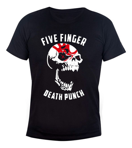 Remera Algodón Unisex Five Fingers Death Punch