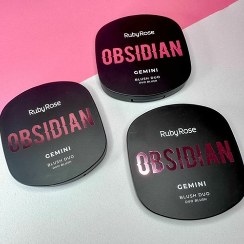 Blush Duo Gemini Linha Obsidian Da Ruby Rose Cor Og06