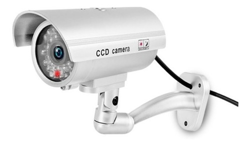 Camara De Seguridad Simulacion Falsa Luz Led Vigilancia Cctv