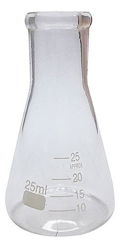 Erlenmeyer Graduado Vidrio 25ml