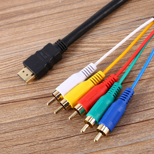 Y Nuevo Convertidor De Audio Y Video Hdmi Macho A 3 Rca Av .