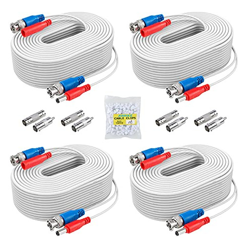 Annke Security Camera Cable (4) 30m/ 100ft All-in-one Bnc Vi