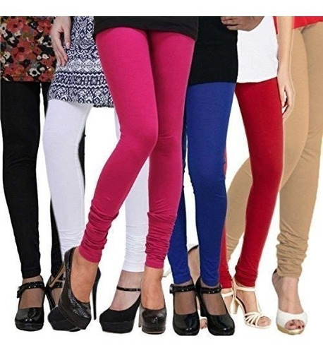 Imagem 8 de 8 de Kit 5 Calça Legging Leg Lisa Cintura Alta Poliamida Academia