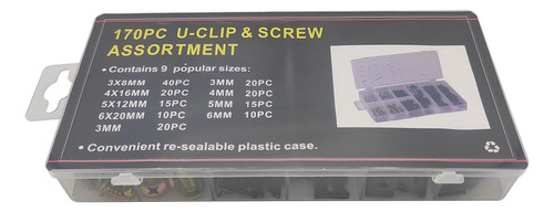 170 Uds. Kits De Reparación De Clip En Forma De U De Metal