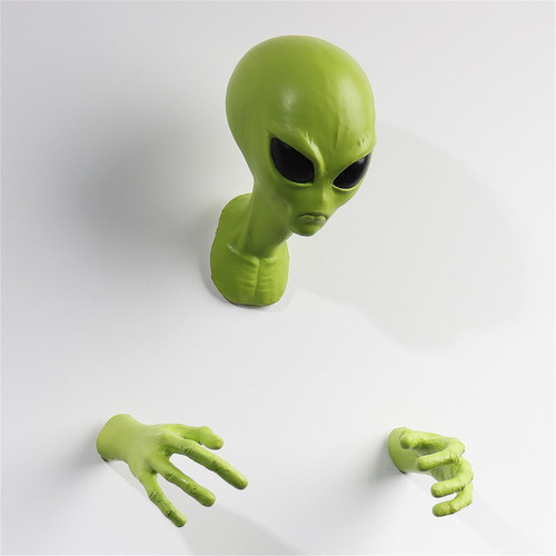 Escultura De Pared De Extraterrestre, Arte Para Colgar En La