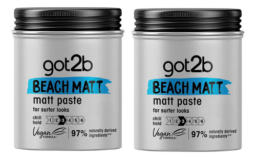 2 X Got2b Beach Matt Paste Surfer Look 99g - Sch