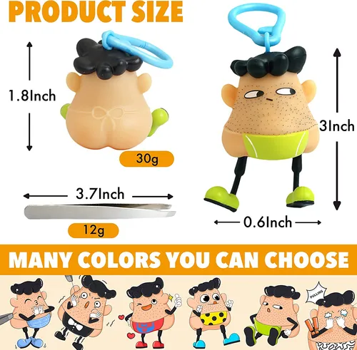 Pimple Toy Skin Pic Fidget Toy, Stress Relief Toy Black...