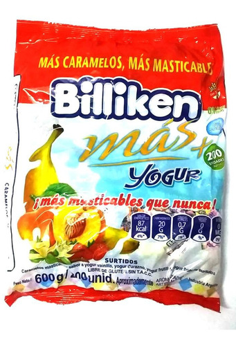 Caramelos Billiken Yogur X 600grs. - 5 Soles Cotillón