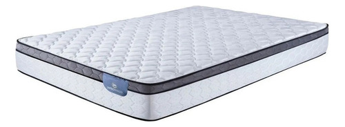 Colchón 2 plazas de resortes Serta Perfect Sleeper Detroit euro blanco - 1.9m x 1.3m con Euro pillow