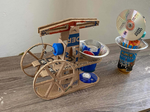 2 Motores Stirling De Materiales Reciclados, Funcionales (Usado)