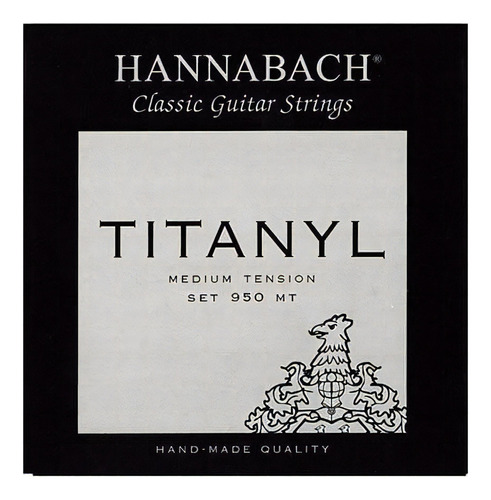 Cuerdas Para Guitarra Clasica 4:4 Hannabach Titanyl 950mt