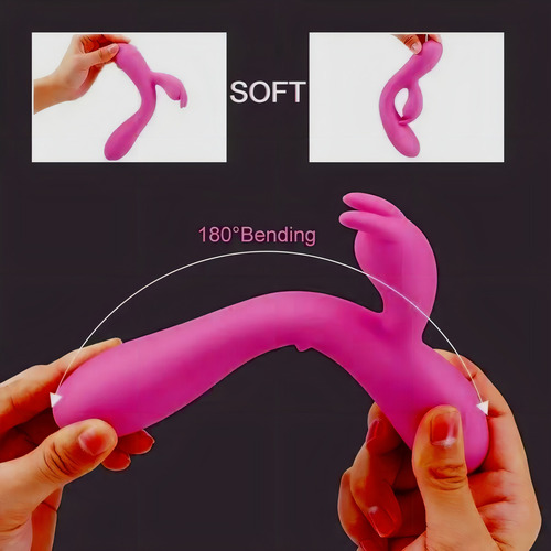 Vibrador de aquecimento recarregável Dildo Rabbit Vibrator