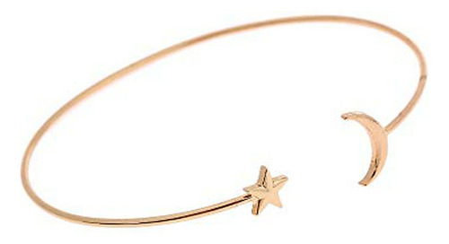 Brazalete - Brazalete - Beluckin Minimalista Oro Metal Luna 