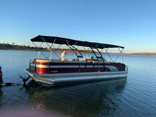 Lancha Pontoon F Boat 9500 Com Motor Mercury 200 Hp