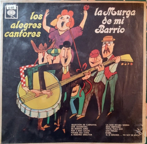 Vinilo Lp De Los Alegres Cantores  La Murga De Mi Barr(xx117