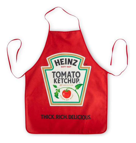 Heinz - Delantal De Cocina De Tomate Y Ketchup | Articulos E