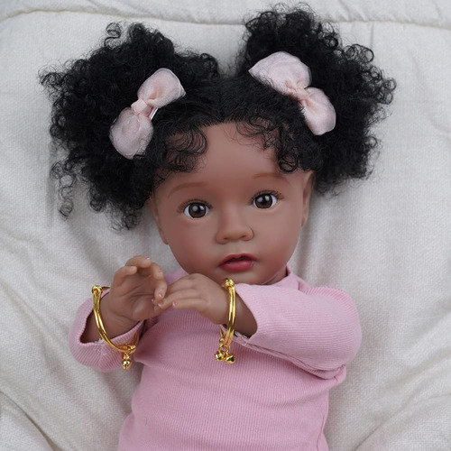 Babeside Lifelike Reborn Baby Dolls Black Girl- 20 Pulgadas 