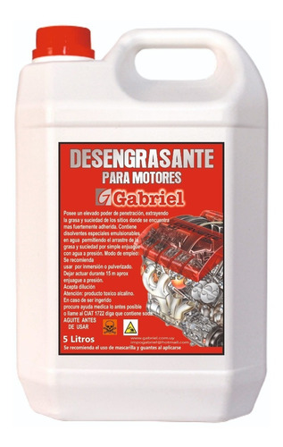 Desengrasante Para Motores 5 Litros