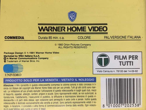 Vhs Woody Allen In Una Notte Di Mezza Estate (en Italiano) (Usado)