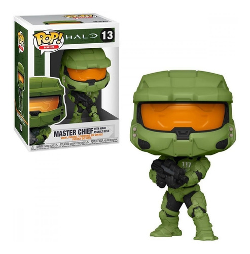Funko Pop Game Halo Master Chief With Ma40 Assault Rifle 13