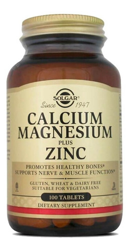 Solgar Calcium Magnesio Plus100