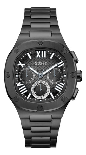 Reloj Guess Para Hombre Diseño Moderno 42 Mm Negro