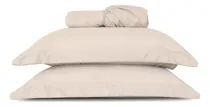 Comprar Jogo Cama Slim King 03 Peças Poliester King Casa Paulin Bege