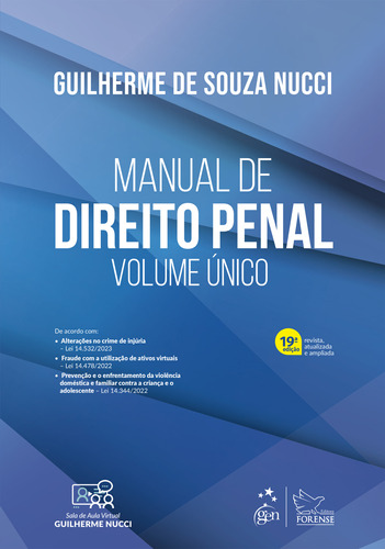 Libro Manual De Direito Penal Vol Unico 19ed 23 De Nucci Gui