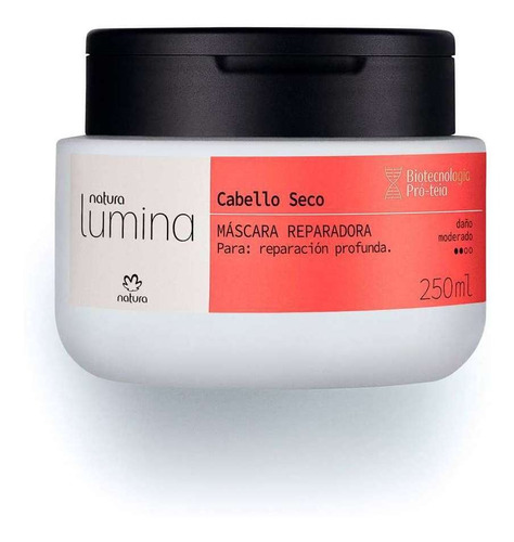 Natura Lumina Mascara Reparadora Reconstructora Cabello Seco