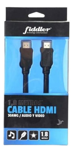 Cable Hdmi Fiddler 30awg 1.8 Metros