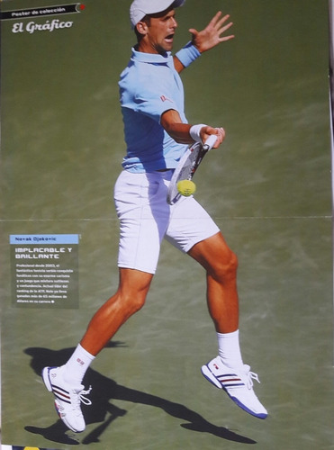 Mini Poster  Novak Djokovic    43 X 30 Satinado