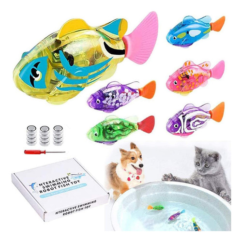 Juguetes Interactivos Con Forma De Pez Robot Para Gato O Per