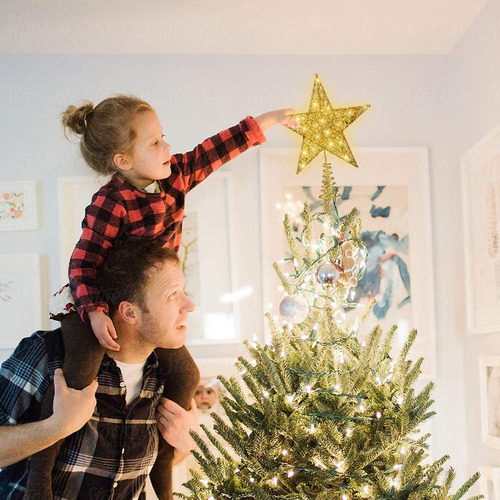 Árbol De Navidad Tree Top Led Estrellas Luces
