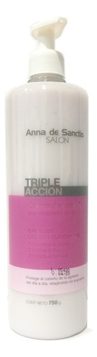 Crema Anna De Sanctis Triple Acción Lacios Sin Enjuague 750g