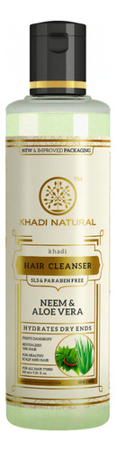  Khadi Shampoo Neem & Aloe Vera Libre De Sulfatos Y Parabenos