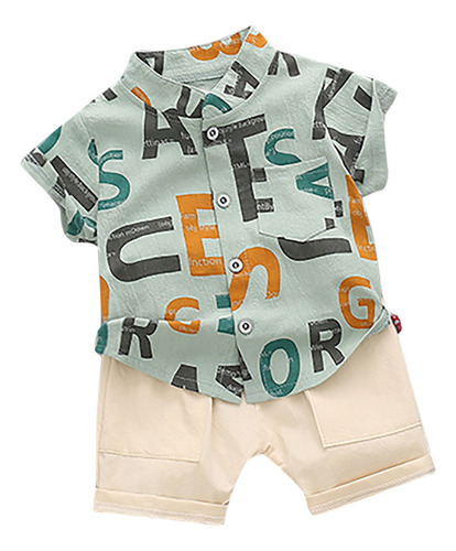 Conjunto De Camisas, Tops Y Pantalones Cortos Para Niños
