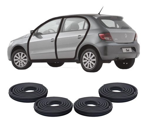 Burletes Delanteros Y Traseros Gol Trend 2008 A 2012