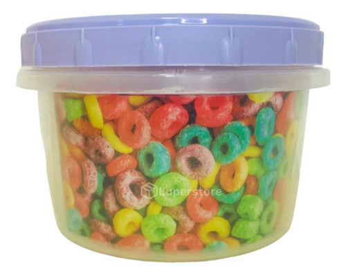 Taper Tarro Frasco Plastico 500 Ml Tapa Rosca Colores