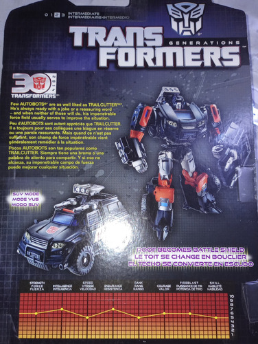 Transformers Generations Deluxe Class Trailcutter 30 Anivers (Usado)