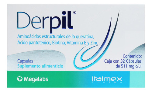 Suplemento Alimenticio Derpil 32 Cápsulas