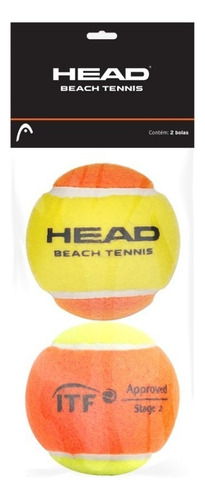 Bola De Beach Tennis Head - Pack Com 02 Unidades