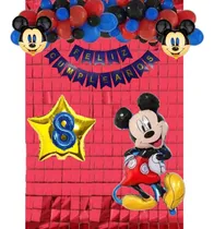 Comprar Pack Con Globos De Mickey Mouse Con Estrella Y Numero Mickey Mouse Nro. 8