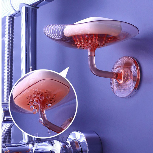 Estante De Jabón Organizador De Baño Soporte De Rosa