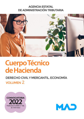 Cuerpo Tecnico Hacienda Agencia Estatal Administracio, De Rodriguez De La Hera, Manuel Jose. Editorial Mad, Tapa Blanda En Español