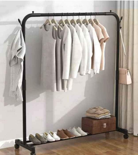 Perchero Colgador Organizador Ropa Simple  Con Ruedas