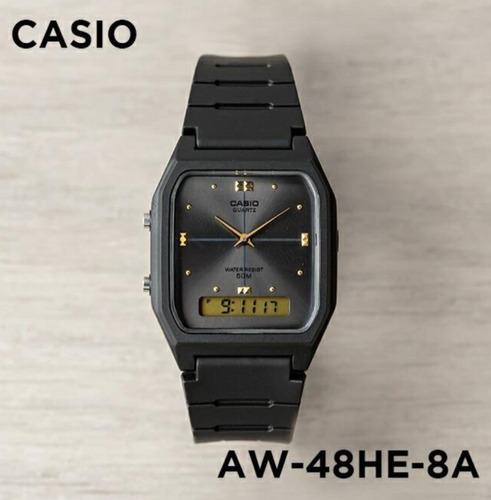 Reloj Casio Original Vintage  Aw-48he-8avdf Doble Hora Nuevo