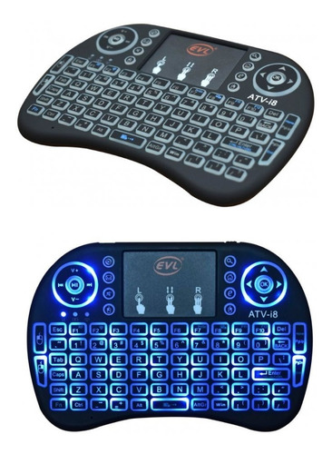 Imagen 4 de 5 de Teclado Para Tv Inalámbrico Con Cable Usb