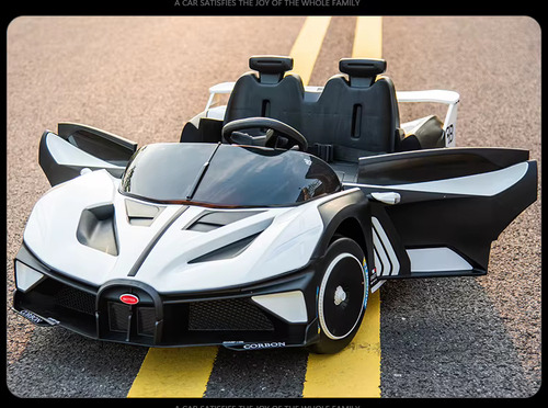 Montable Electrico Para 2 Niños Modelo Bugatti